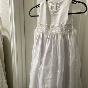 Elegant White Flower Girl Dress